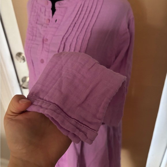 NWT Free People X CP Shades Yoko Pleated Tunic Top Lavender - Picture 5 of 9